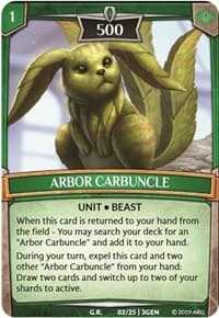 Arbor Carbuncle - Expansion Pack 1: Generations - Argent Saga TCG card