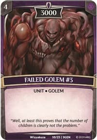 Failed Golem #3 - Expansion Pack 1: Generations - Argent Saga TCG card