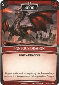 Igneous Dragon - Expansion Pack 1: Generations - Argent Saga TCG card