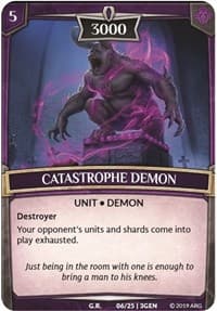 Catastrophe Demon - Expansion Pack 1: Generations - Argent Saga TCG card