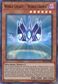 World Legacy - "World Crown" - 2019 Gold Sarcophagus Tin Mega Pack - YuGiOh card