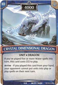 Crystal Dimensional Dragon - Expansion Pack 1: Generations - Argent Saga TCG card