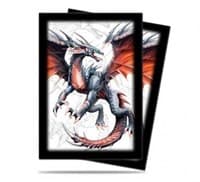 Black Dragon Small Deck Protector by Mauricio Herrera (60-pack) - Ultra Pro Card Sleeves - Card Sleeves card