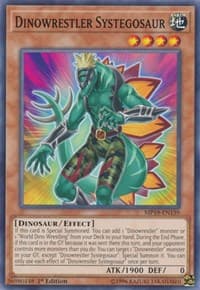 Dinowrestler Systegosaur - 2019 Gold Sarcophagus Tin Mega Pack - YuGiOh card