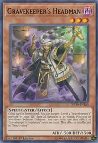Gravekeeper's Headman - 2019 Gold Sarcophagus Tin Mega Pack - YuGiOh card