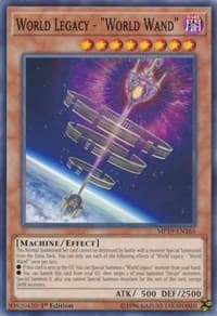 World Legacy - "World Wand" - 2019 Gold Sarcophagus Tin Mega Pack - YuGiOh card