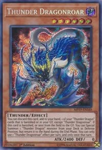 Thunder Dragonroar - 2019 Gold Sarcophagus Tin Mega Pack - YuGiOh card