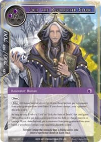 Lich, the Resurrected Cleric - The Decisive Battle of Valhalla - Force of Will card
