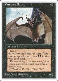 Vampire Bats - Fourth Edition - Magic: The Gathering card