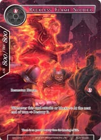 Reckless Flame Soldier (Full Art) - The Decisive Battle of Valhalla - Force of Will card