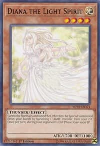 Diana the Light Spirit - 2019 Gold Sarcophagus Tin Mega Pack - YuGiOh card