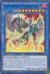 Salamangreat Emerald Eagle - 2019 Gold Sarcophagus Tin Mega Pack - YuGiOh card