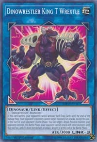 Dinowrestler King T Wrextle - 2019 Gold Sarcophagus Tin Mega Pack - YuGiOh card