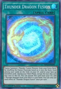 Thunder Dragon Fusion - 2019 Gold Sarcophagus Tin Mega Pack - YuGiOh card