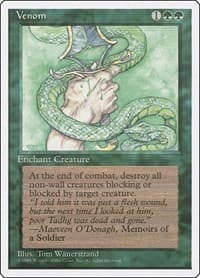 Venom - Fourth Edition - Magic: The Gathering card