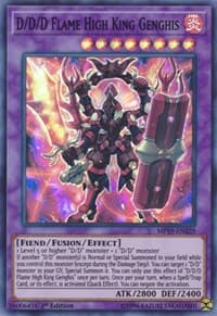 D/D/D Flame High King Genghis - 2019 Gold Sarcophagus Tin Mega Pack - YuGiOh card
