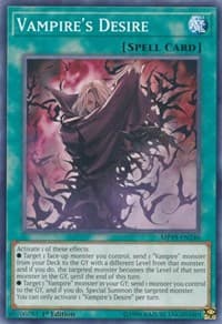 Vampire's Desire - 2019 Gold Sarcophagus Tin Mega Pack - YuGiOh card