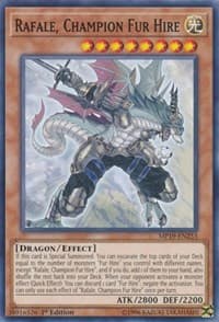 Rafale, Champion Fur Hire - 2019 Gold Sarcophagus Tin Mega Pack - YuGiOh card