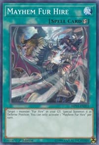 Mayhem Fur Hire - 2019 Gold Sarcophagus Tin Mega Pack - YuGiOh card