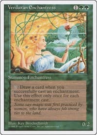 Verduran Enchantress - Fourth Edition - Magic: The Gathering card