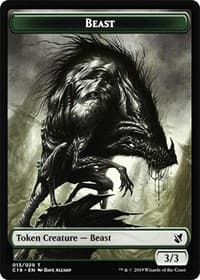Beast (013) // Wurm Double-Sided Token - Commander 2019 - Magic: The Gathering card