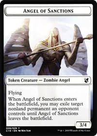 Angel of Sanctions // Horror Double-Sided Token - Commander 2019 - Magic: The Gathering card