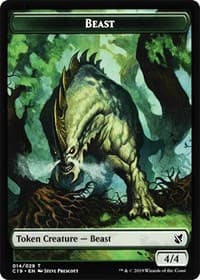Beast (014) // Wurm Double-Sided Token - Commander 2019 - Magic: The Gathering card