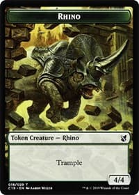 Rhino // Egg Double-sided Token - Commander 2019 - Magic: The Gathering card