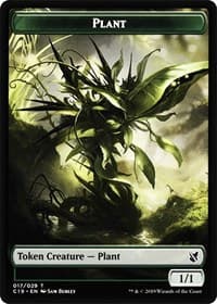 Plant // Snake Double-Sided Token - Commander 2019 - Magic: The Gathering card