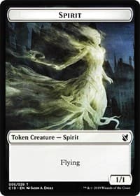 Spirit // Human Double-Sided Token - Commander 2019 - Magic: The Gathering card