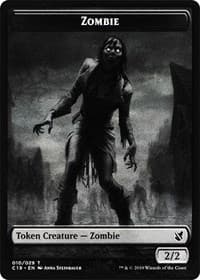 Zombie (010) // Zombie (011) Double-Sided Token - Commander 2019 - Magic: The Gathering card