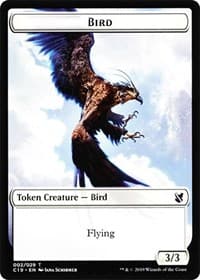 Bird (002) // Sculpture Double-Sided Token - Commander 2019 - Magic: The Gathering card
