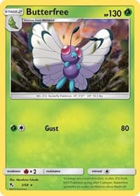 Butterfree - Hidden Fates - Pokemon card