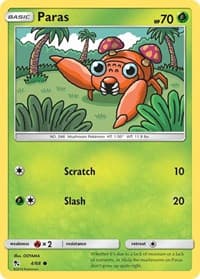 Paras - Hidden Fates - Pokemon card