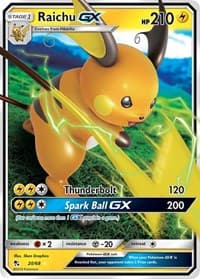 Raichu GX - Hidden Fates - Pokemon card