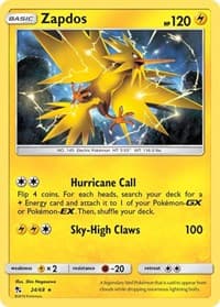 Zapdos - Hidden Fates - Pokemon card