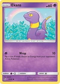 Ekans (25) - Hidden Fates - Pokemon card