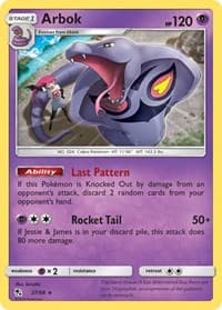 Arbok - Hidden Fates - Pokemon card