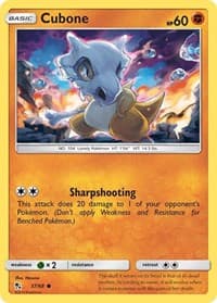 Cubone - Hidden Fates - Pokemon card