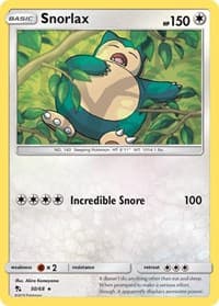 Snorlax - Hidden Fates - Pokemon card