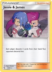 Jessie & James - Hidden Fates - Pokemon card