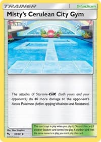 Misty's Cerulean City Gym - Hidden Fates - Pokemon card