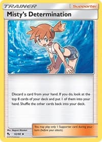 Misty's Determination - Hidden Fates - Pokemon card