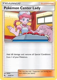 Pokemon Center Lady - Hidden Fates - Pokemon card