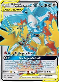 Moltres & Zapdos & Articuno GX (Full Art) - Hidden Fates - Pokemon card