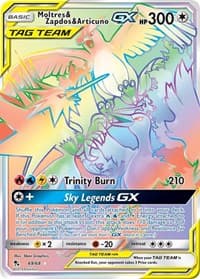 Moltres & Zapdos & Articuno GX (Secret) - Hidden Fates - Pokemon card