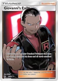 Giovanni's Exile (Full Art) - Hidden Fates - Pokemon card