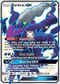 Darkrai GX - Hidden Fates: Shiny Vault - Pokemon card