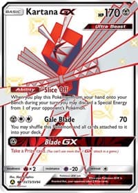 Kartana GX - Hidden Fates: Shiny Vault - Pokemon card