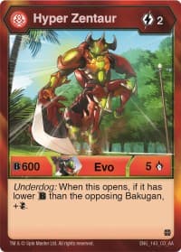 Hyper Zentaur (143) - Age of Aurelus - Bakugan TCG card